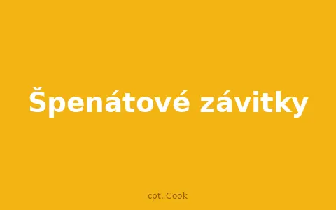 Špenátové závitky