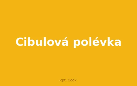 Cibulová polévka