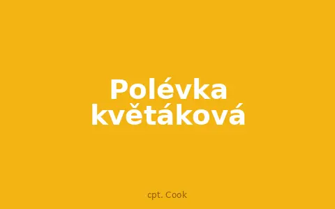 Polévka květáková