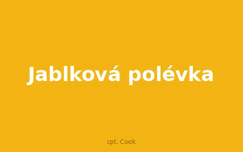 Jablková polévka