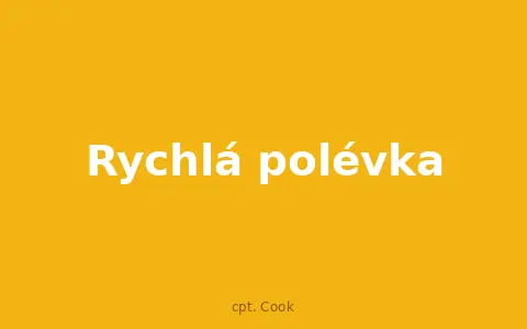 Rychlá polévka
