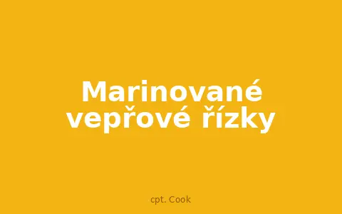 Marinované vepřové řízky
