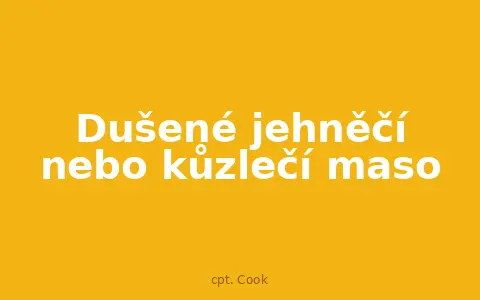 Dušené jehněčí nebo kůzlečí maso