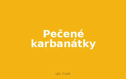 Pečené karbanátky