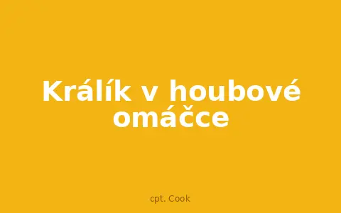Králík v houbové omáčce