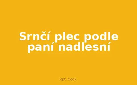 Srnčí plec podle paní nadlesní