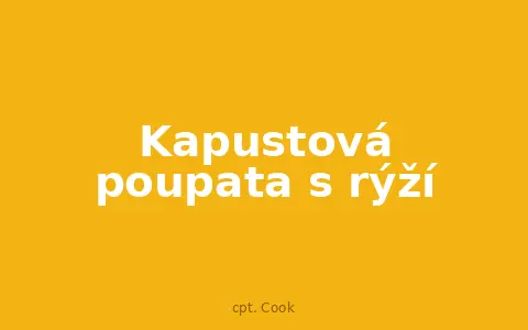 Kapustová poupata s rýží