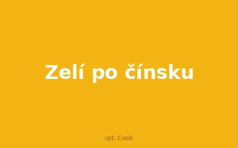 Zelí po čínsku