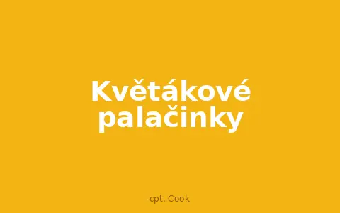 Květákové palačinky