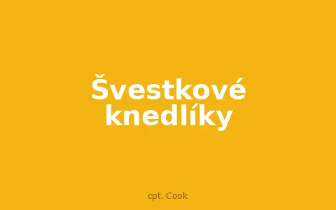 Švestkové knedlíky