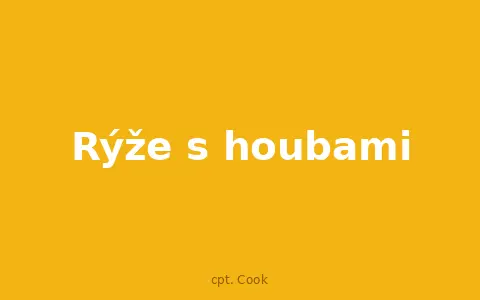 Rýže s houbami