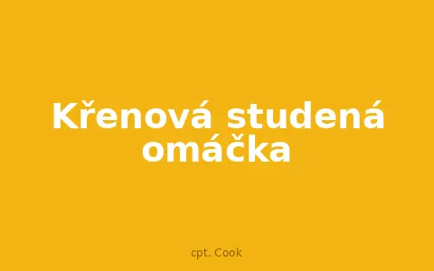 Křenová studená omáčka