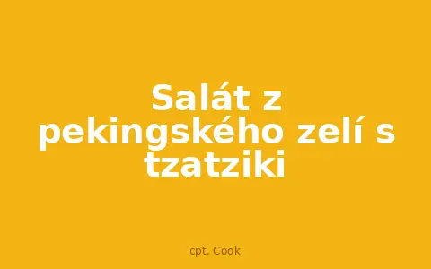 Salát z pekingského zelí s tzatziki
