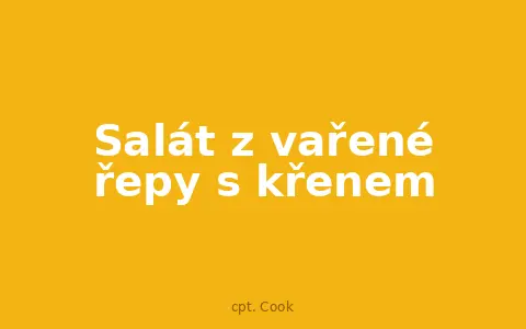 Salát z vařené řepy s křenem