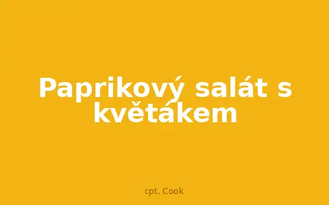 Paprikový salát s květákem