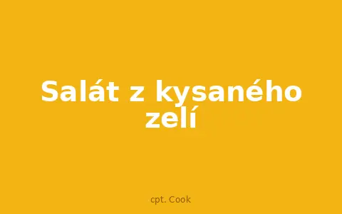 Salát z kysaného zelí