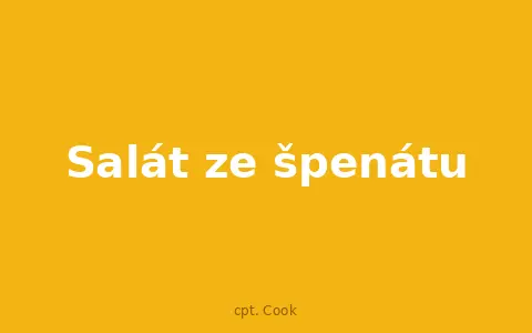 Salát ze špenátu