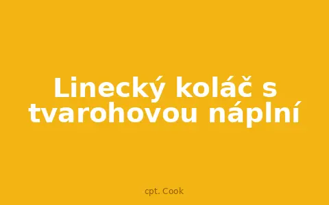 Linecký koláč s tvarohovou náplní