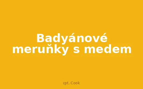 Badyánové meruňky s medem