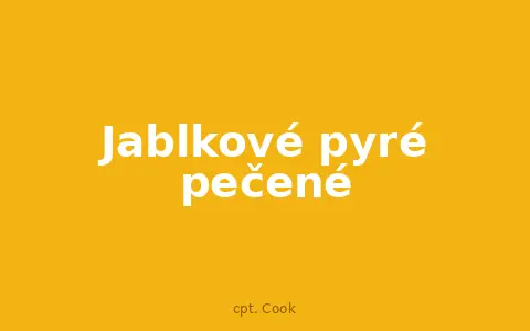Jablkové pyré pečené