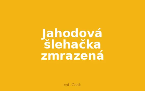 Jahodová šlehačka zmrazená