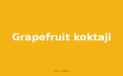 Grapefruit koktajl