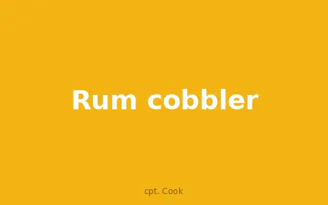 Rum cobbler