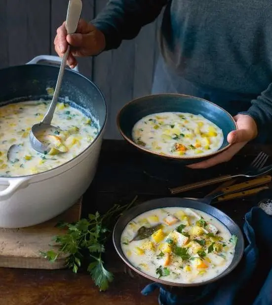 Chowder s treskou