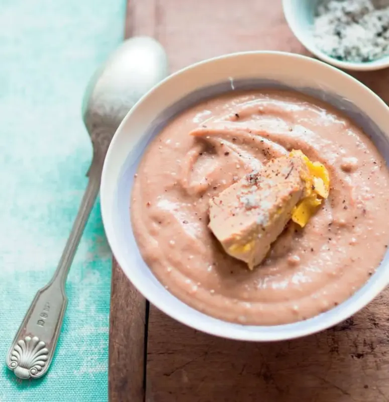 Kaštanové velouté se skořicí a foie gras