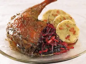 Kachna na medu a víně