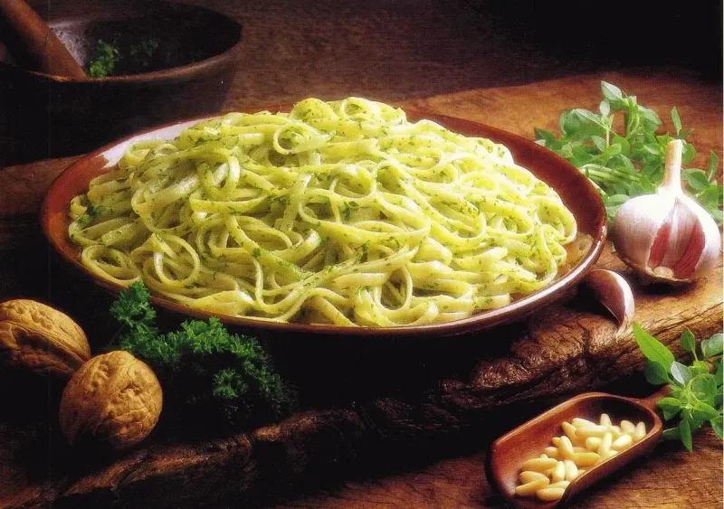 Taglierini s omáčkou „Pesto“