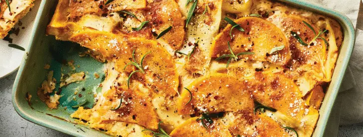 Česnekové lasagne s muškátovou dýní