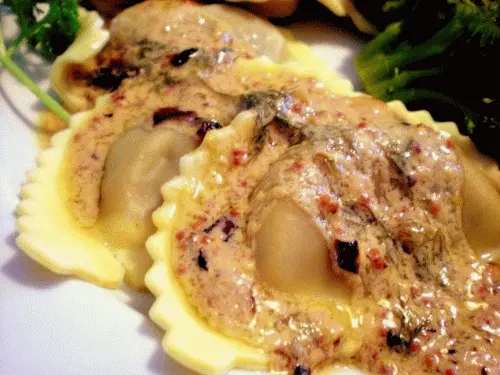 Agnolotti v citronové omáčce s kozím sýrem